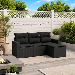 Practical 4-Piece Garden Sofa Set for Every Backyard