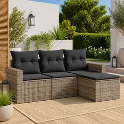 Versatile 4 Piece Garden Sofa Set for Any Outdoor Area