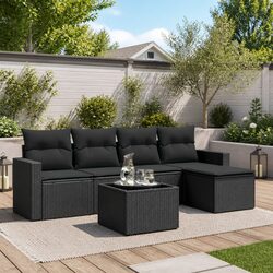 Versatile 6 Piece Garden Sofa Set for Outdoor Living