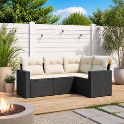 Practical 4 Piece Garden Sofa Set for Patio Use