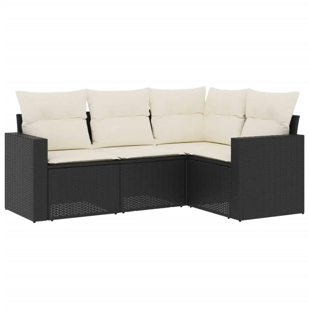 4 Piece Garden Sofa Set for Patio Use