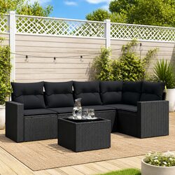 Comfortable 6 Piece Garden Sofa Set for Outdoor Spaces