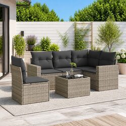 Practical 6-Piece Garden Sofa Set for Your Outdoor Needs
