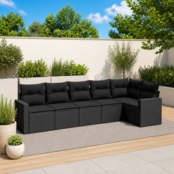 Practical 6 Piece Garden Sofa Set for Everyday Use