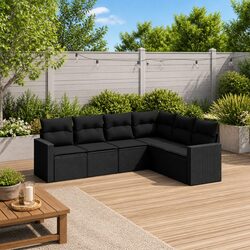 Practical 6-Piece Garden Sofa Set for Any Outdoor Space