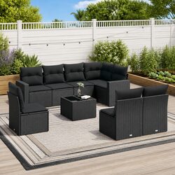 Perfect for Any Outdoor Gathering: 9-Piece Sofa Set