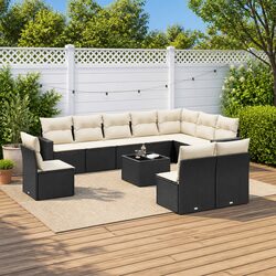 Practical 11 Piece Garden Sofa Set for Outdoor Living