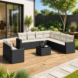 Versatile 10-Piece Outdoor Sofa Set for Your Home