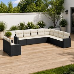 Practical and Stylish 10-Piece Garden Sofa Set