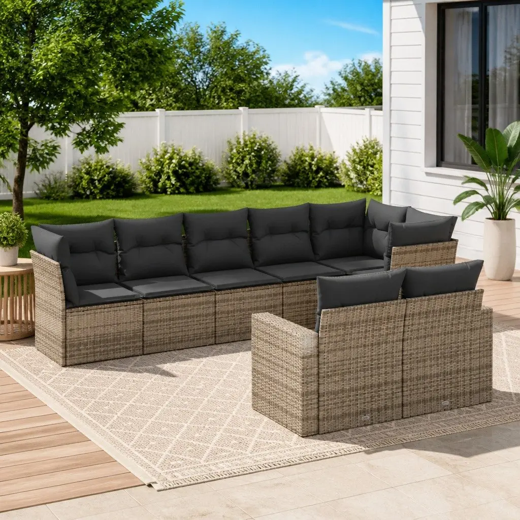 8-Piece Garden Sofa Set for Outdoor Use