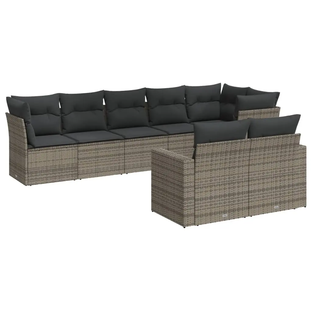 8-Piece Garden Sofa Set for Outdoor Use