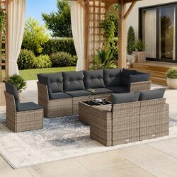 Versatile 9 Piece Garden Sofa Set for Your Patio