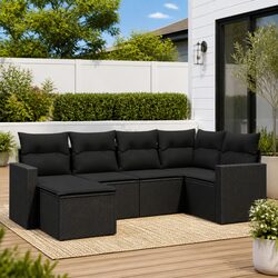 Versatile 6-Piece Garden Sofa Set for Outdoor Living