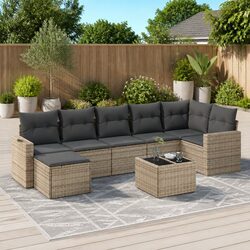 Versatile 8 Piece Garden Sofa Set for Any Patio