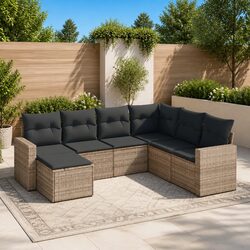Versatile 7 Piece Garden Sofa Set for Any Outdoor Area