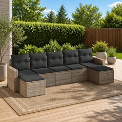 Practical 7 Piece Garden Sofa Set for Outdoor Relaxation