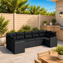 Versatile 7-Piece Garden Sofa Set for Relaxation
