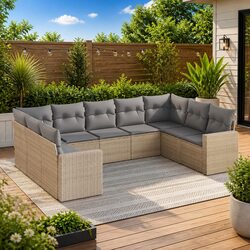 Practical 9 Piece Outdoor Sofa Set for Every Occasion