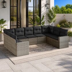 Practical 9-Piece Garden Sofa Set for Every Outdoor Space