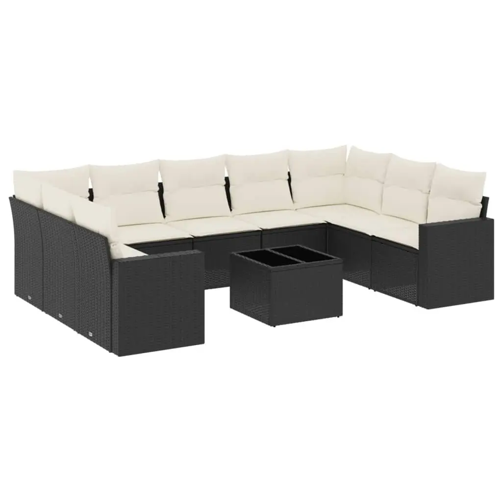 10 Piece Outdoor Sofa Set with Cushions