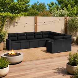 Practical 9 Piece Sofa Set for Your Outdoor Retreat
