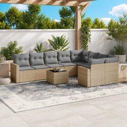 Practical 10-Piece Garden Sofa Set for Various Spaces