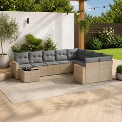 Perfect Seating for Your Garden with 10-Piece Sofa Set