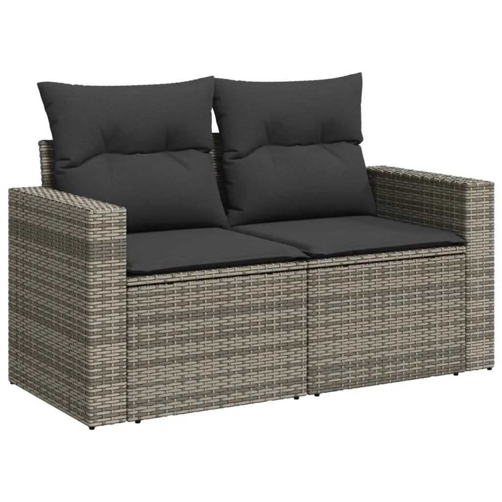 Garden Sofa Set 10 Piece Outdoor Furniture Patio Seating Grey Modular with