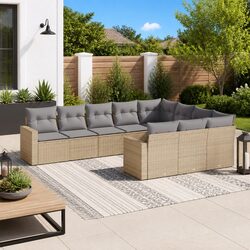 Versatile 10-Piece Garden Sofa Set for Any Outdoor Area