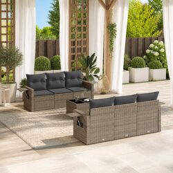 7 Piece Garden Sofa Set for Patios and Backyards