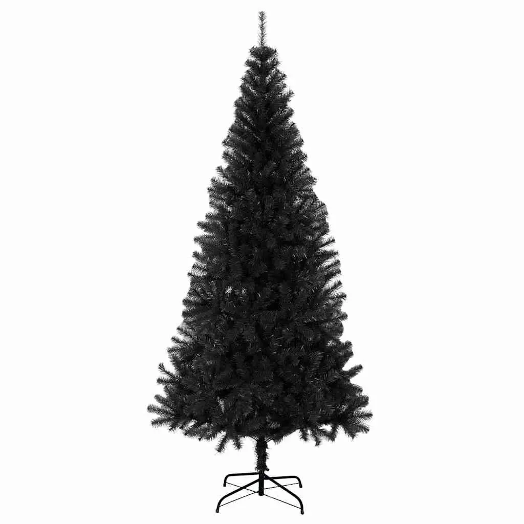 Black Artificial Christmas Tree PVC 180 cm Indoor Outdoor Seasonal Decoration