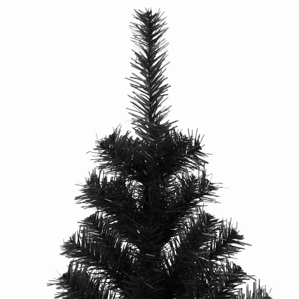 Black Artificial Christmas Tree 210cm PVC Holiday Decoration Indoor Outdoor