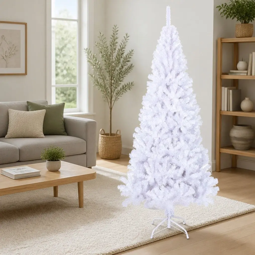 180cm White Artificial Christmas Tree for Home Use