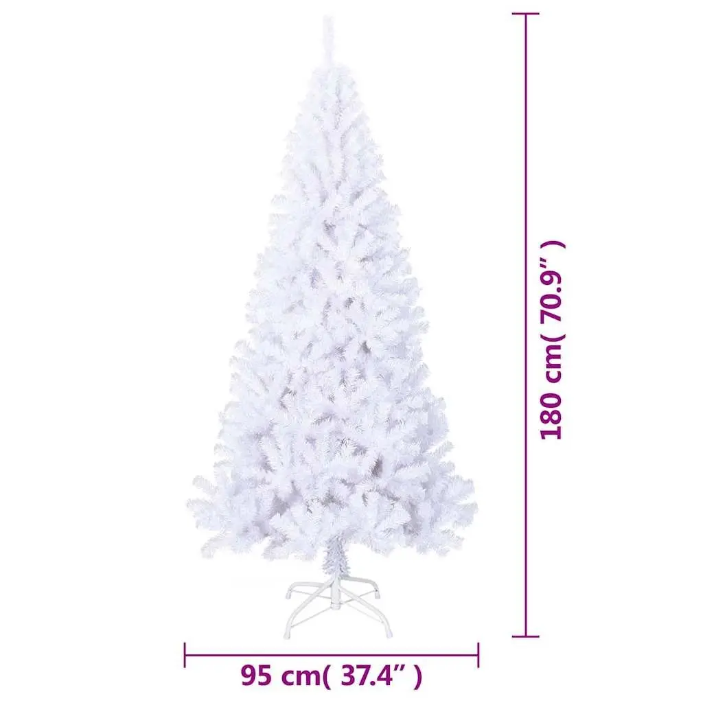 180cm White Artificial Christmas Tree for Home Use