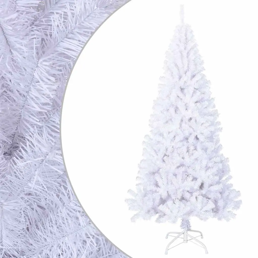 White Artificial Christmas Tree 210cm Thick Branches PVC Holiday Decoration