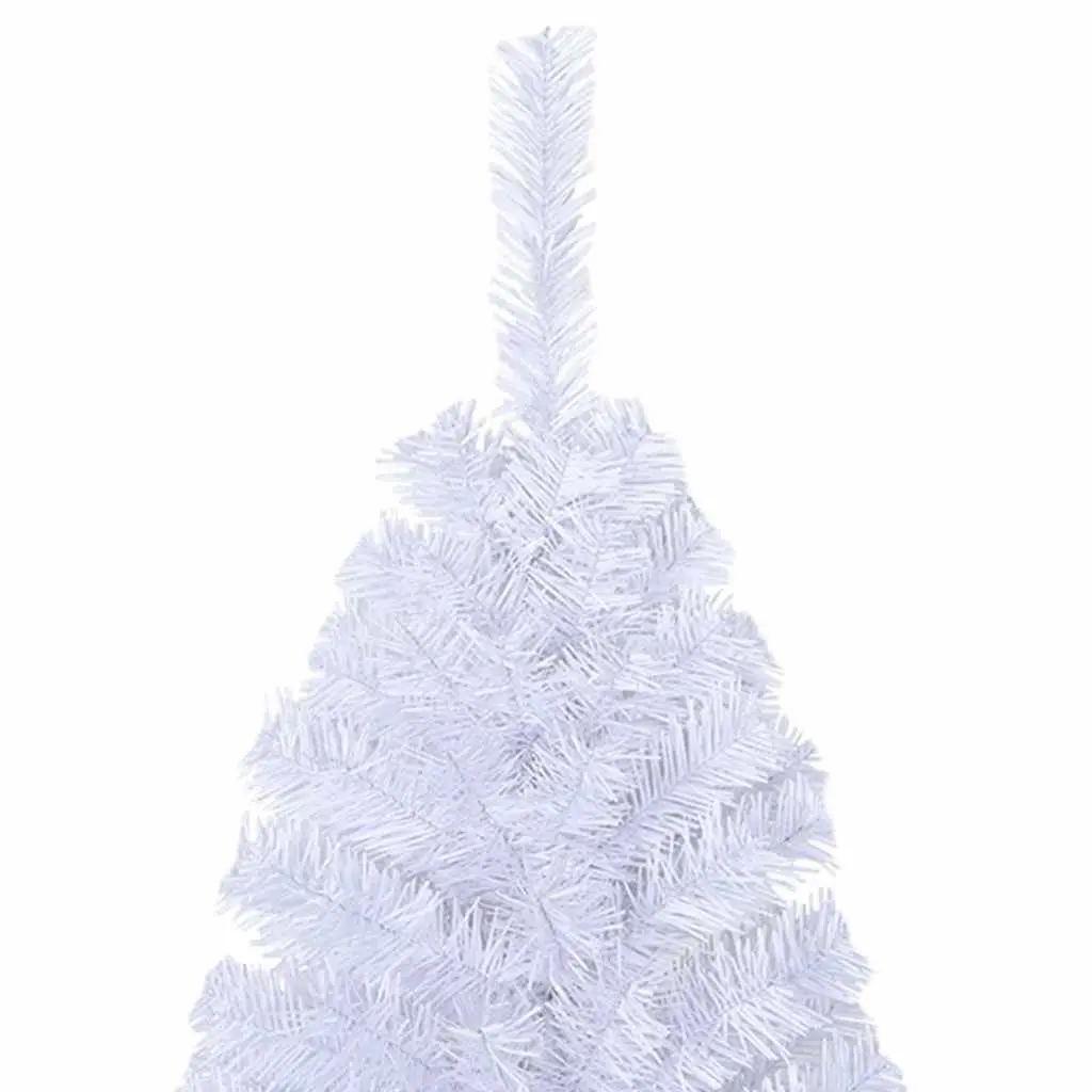 White Artificial Christmas Tree 210cm Thick Branches PVC Holiday Decoration