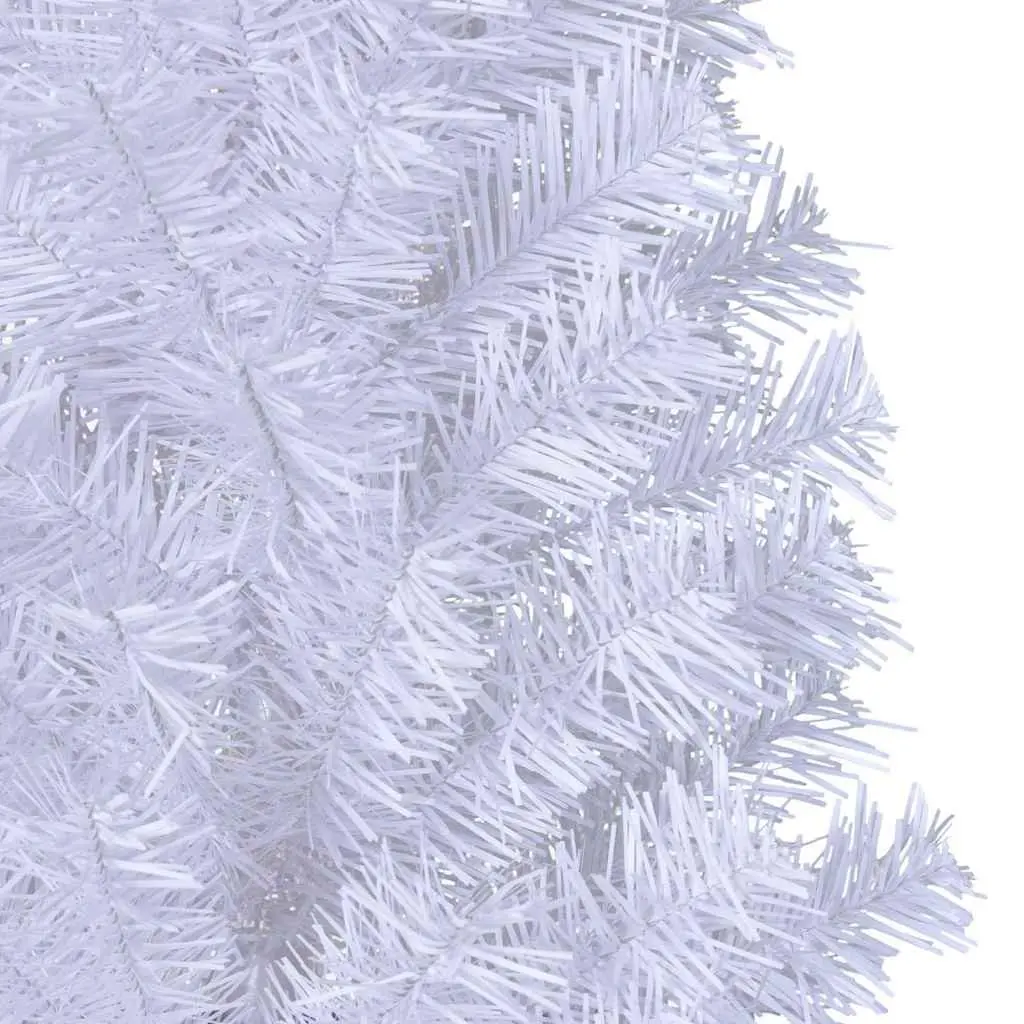 White Artificial Christmas Tree 210cm Thick Branches PVC Holiday Decoration