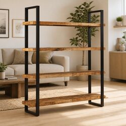 Functional 4-Tier Bookcase for Everyday Use