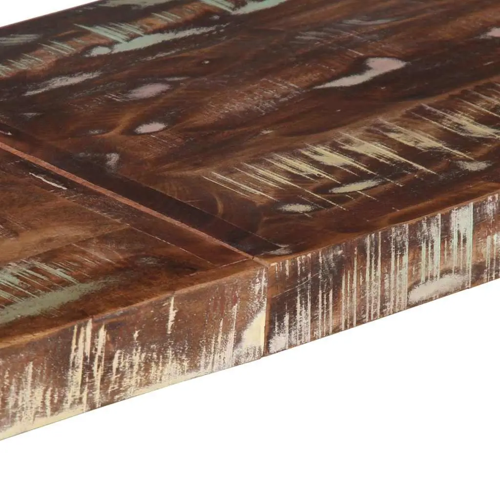 4 Tier Shelving Unit Industrial Style Reclaimed Wood 160x40x180 cm Multicolour Steel Frame