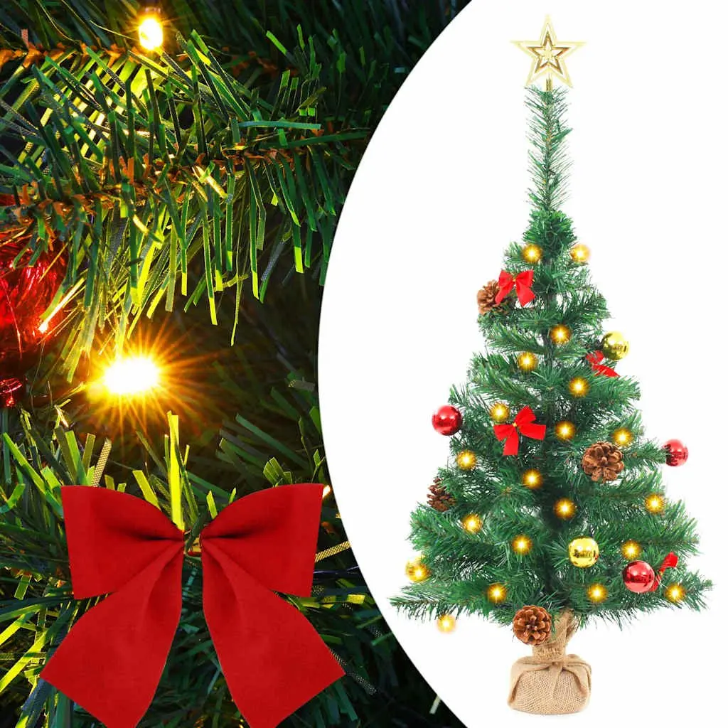 Artificial Christmas Tree Pre-lit Green 64cm LED