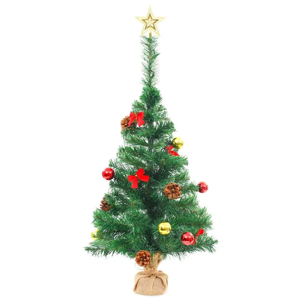 Artificial Christmas Tree Pre-lit Green 64cm LED