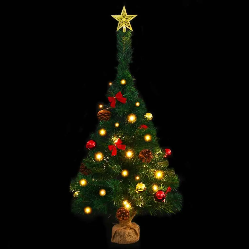 Artificial Christmas Tree Pre-lit Green 64cm LED