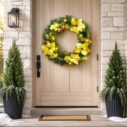 Practical 60cm Christmas Wreath for Your Home
