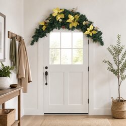 Practical 90cm Christmas Arch with LED Lights for Holiday Decor