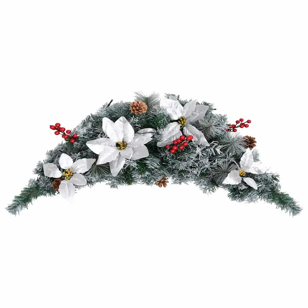 Christmas Arch Decoration PVC 90cm Green White Indoor Outdoor