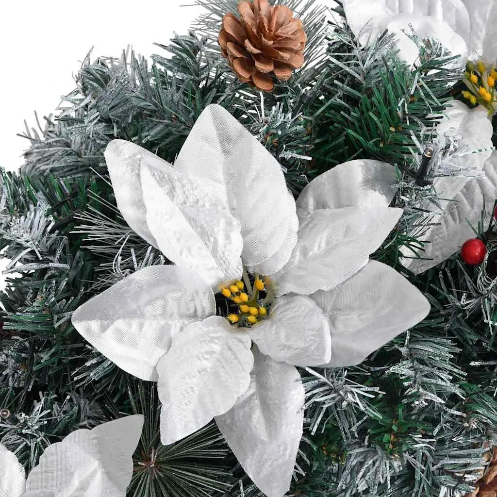 Christmas Arch Decoration PVC 90cm Green White Indoor Outdoor