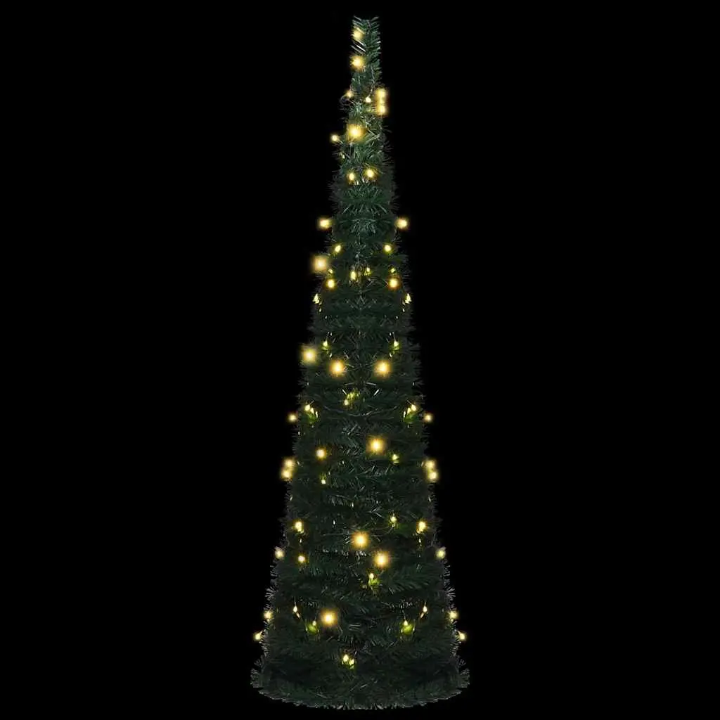 Pop-up String Artificial Christmas Tree PVC 150cm Green