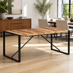 Practical Wooden Dining Table 180x90x75 cm for Your Home