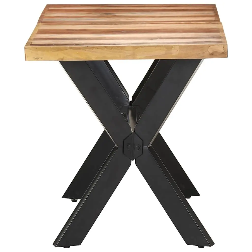 Solid Wood Dining Table 140x70x75 cm Brown
