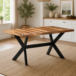 Versatile Industrial Dining Table for Your Home